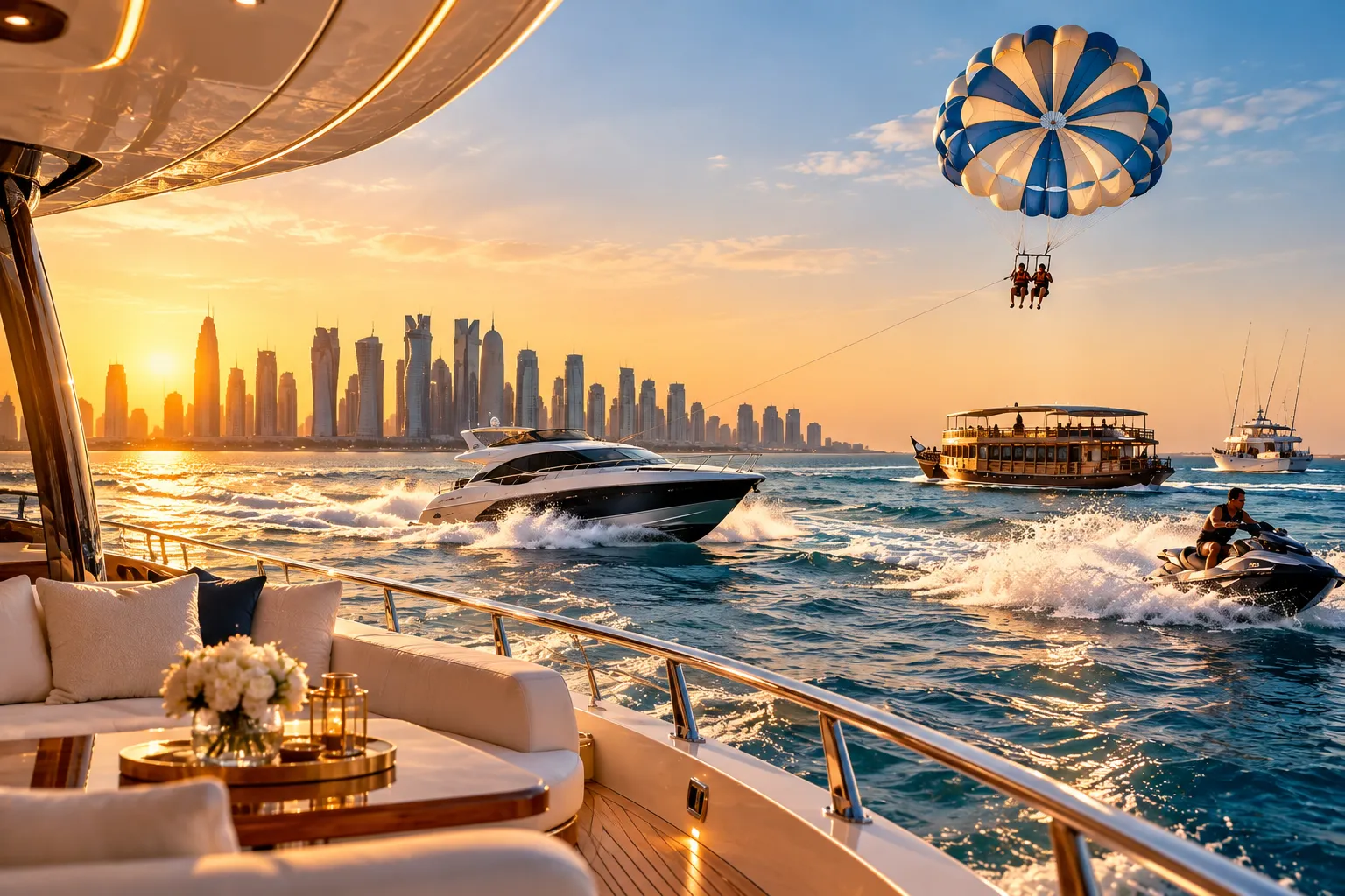Qatar coastline beside the Arabian Gulf