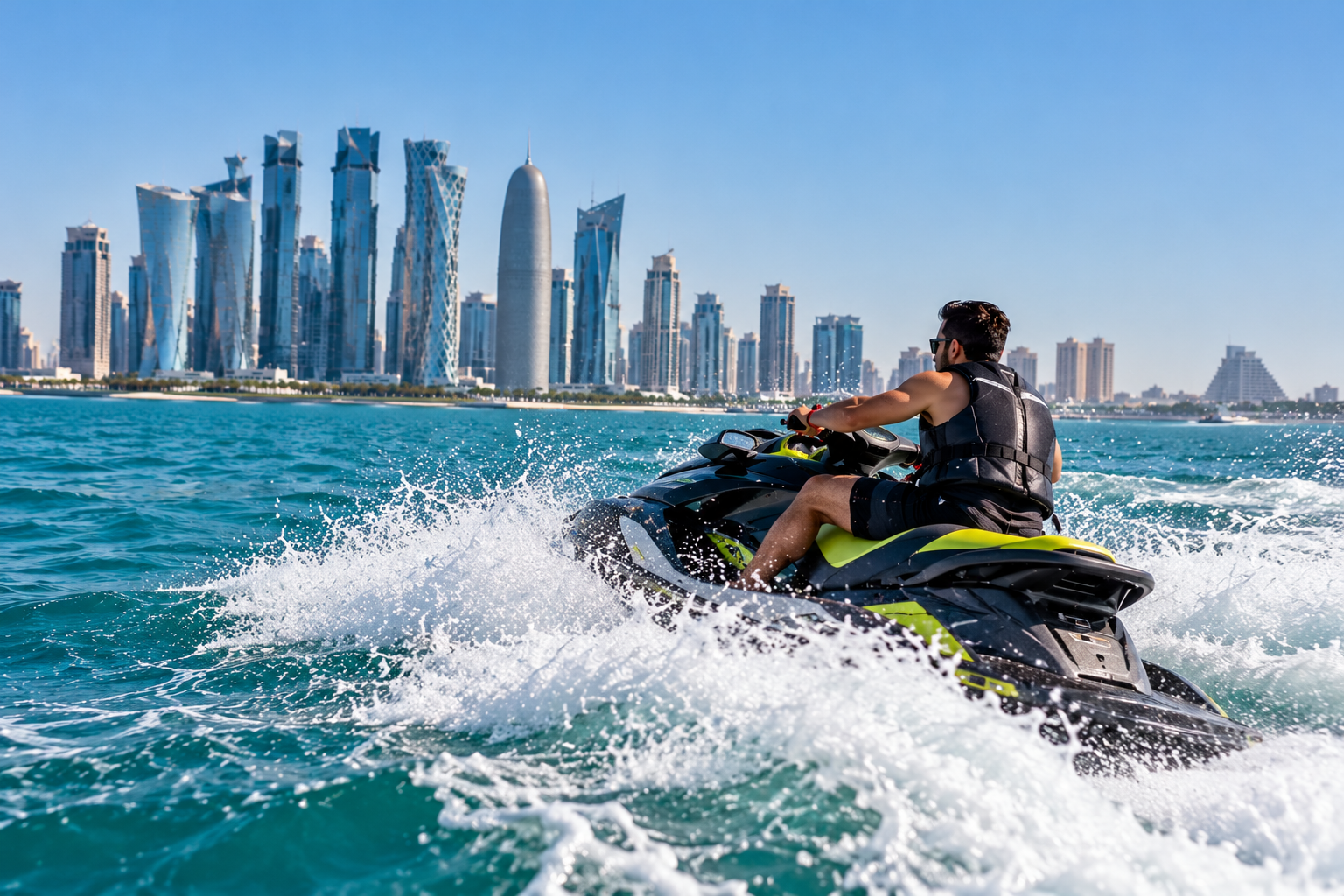 Jet ski water sport in Qatar