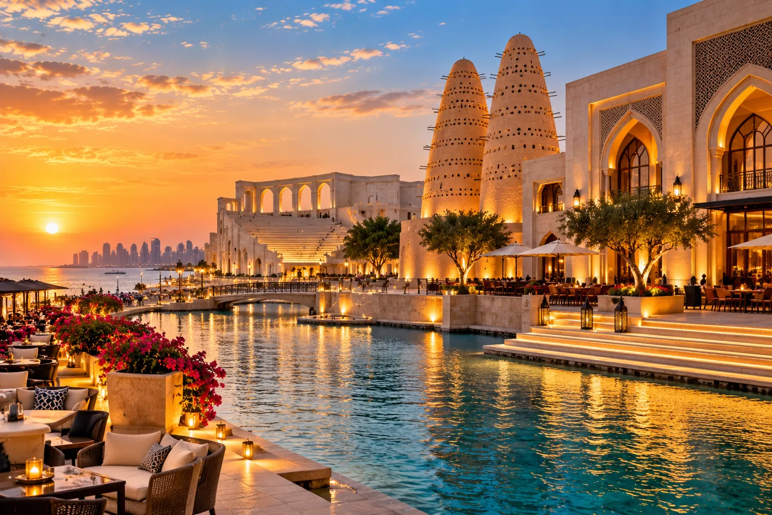 Doha city and cultural landmarks