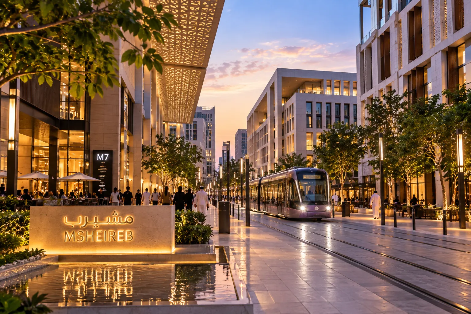 Contemporary architecture in Msheireb Downtown Doha