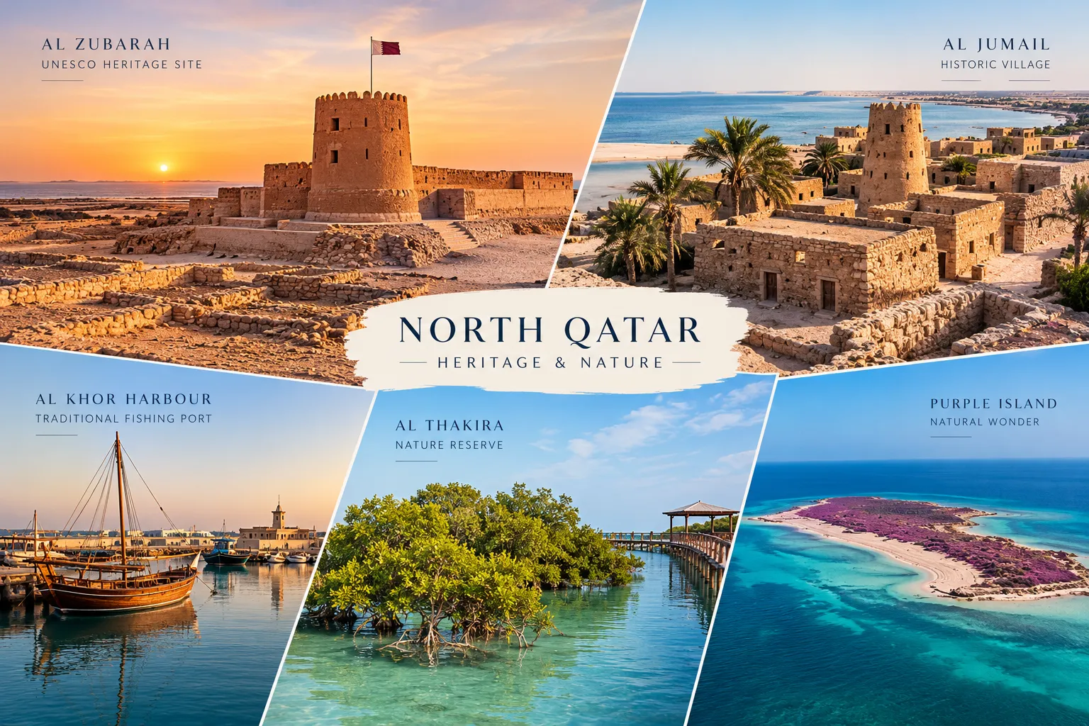 Northern Qatar heritage and coastal nature