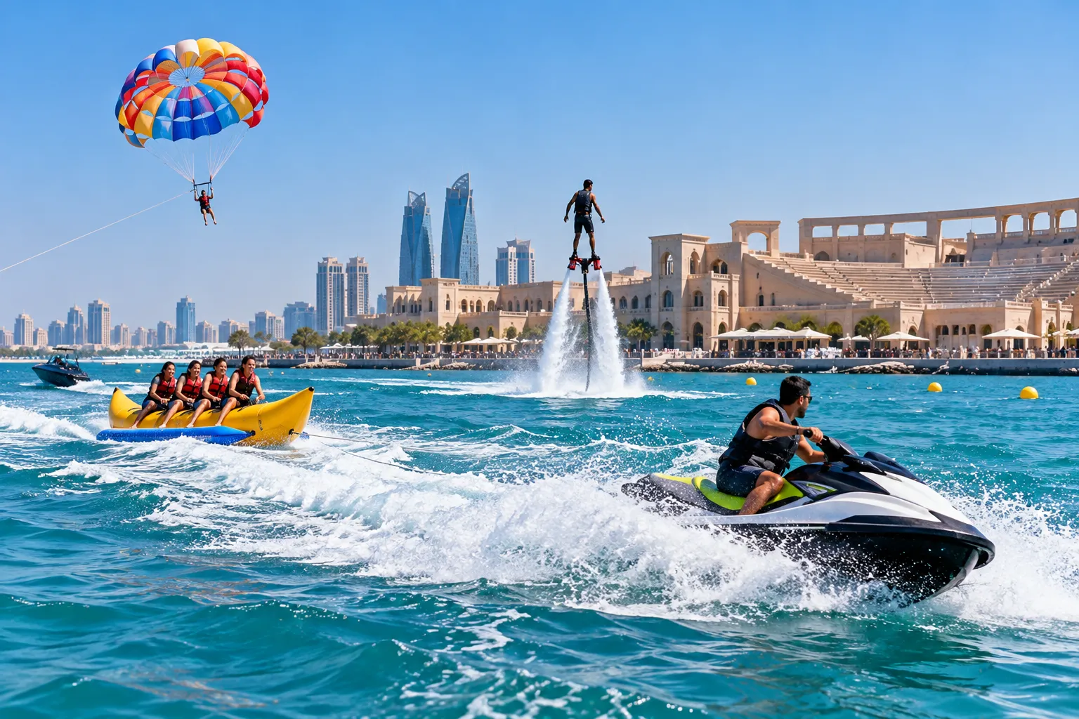 Fishing, jet skiing and kayaking adventures in Qatar